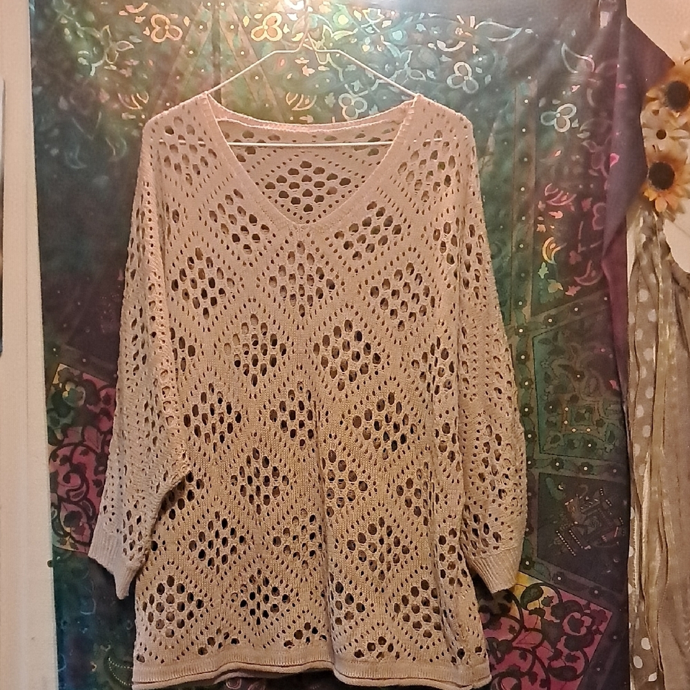 Women's Cream Knit Sweater